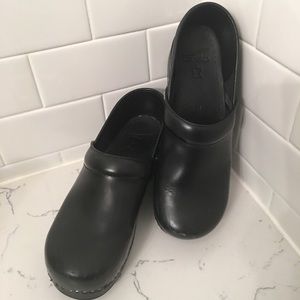 Dasnko professional clog, worn